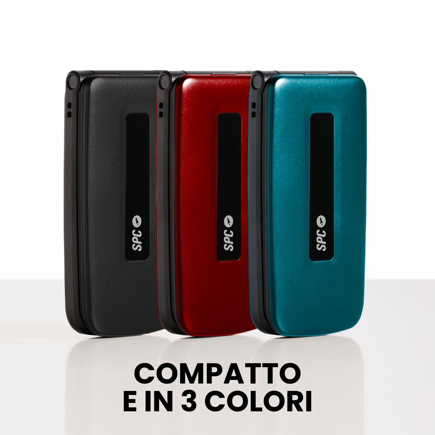 SPC TITAN 2 - Cellulare senior, tasti grandi, 4G, Nero | Suoneria 105dB, display da 2,4 pollici, grande batteria, 3 tasti di memoria diretta, facile e configurazione a distanza