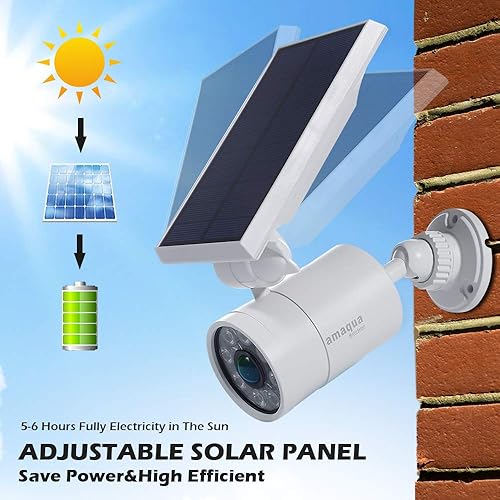 Miniatura 2 de Luces solares con sensor de movimiento para exteriores, 1400 lúmenes, 9 W (110 W equivalente), foco de seguridad de inundación de movimiento solar