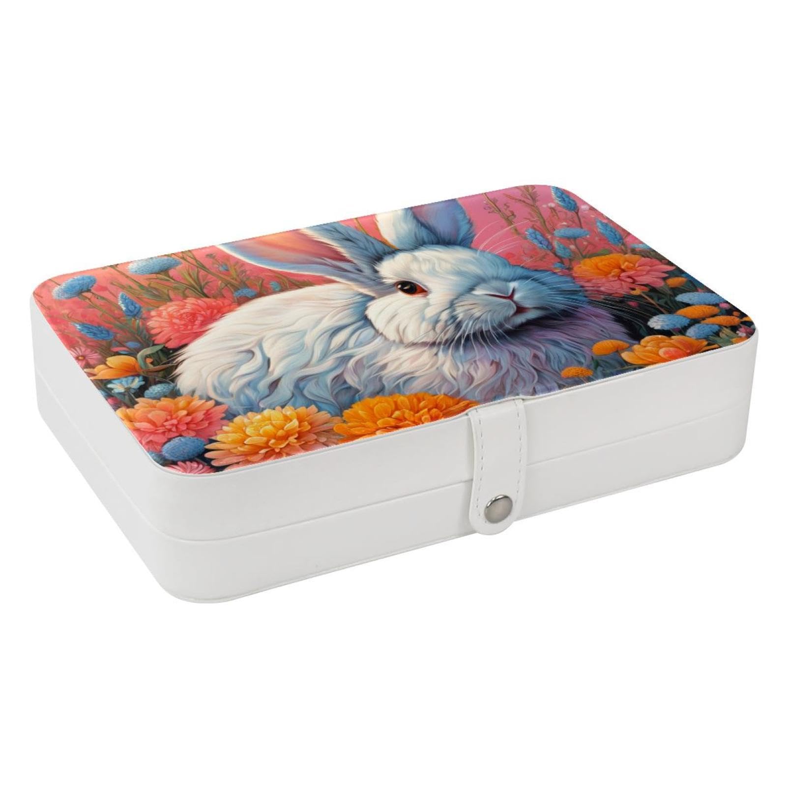 Boîte à bijoux anti-nœuds étui de rangement compact pour bagues et bracelets de voyage