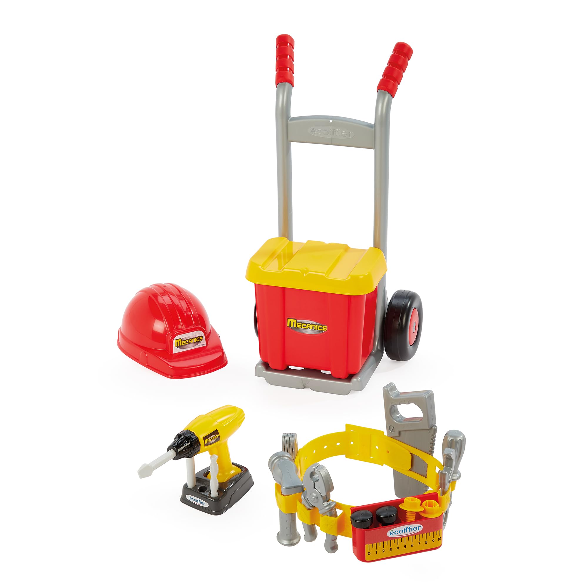 Ecoiffier Spielzeug - 2420-4-in-1 Handwerker Set - Rollenspiele für Kinder - Ab 18 Monaten - Herkunft Frankreich Garantiert