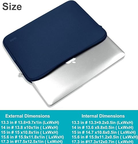 Miniatura 4 de 14 Inch Laptop Case, Resistant Neoprene Laptop CoverNotebook Computer Pocket CaseTablet Briefcase Carrying Bag for 14 inch HP, Lenovo, Asus