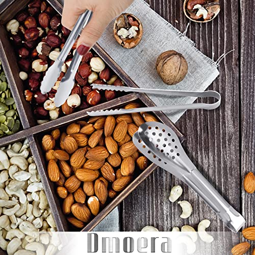 12 Pack Premium Small Serving Tongs, Dmoera Mini Stainless Steel Appetizer Tongs, 5.1Inch(12.7Cm) #TOP5