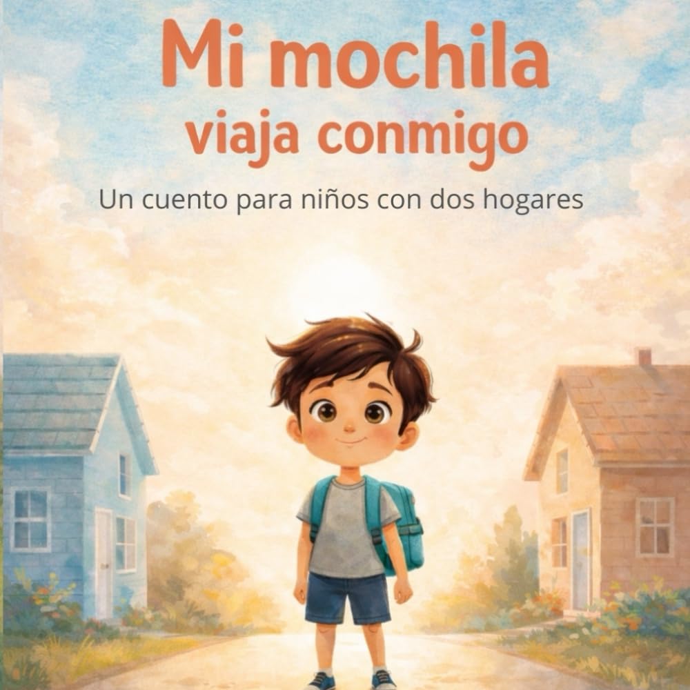 Mi mochila viaja conmigo: Un cuento para niños con dos hogares (Cuentos para entender lo que sentimos)