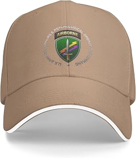 Civil Affairs And Psychological Operations Command Airborne Unisex Baseball Cap Cowboy Hat Adjustable Fashionable Caps Dad Trucker Hats For Men Women Sport Outdoor Casual Classic Funny Vintage