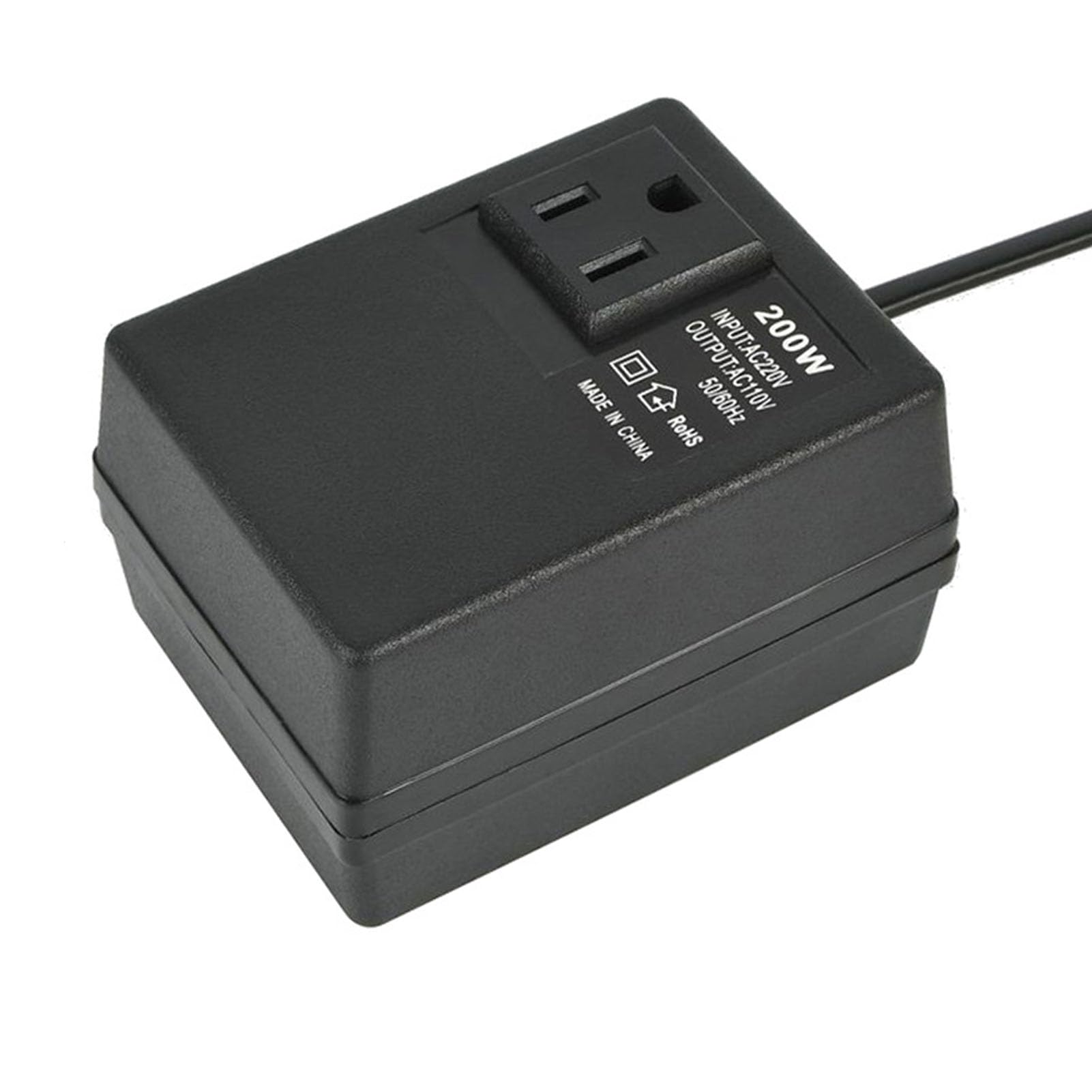Przetwornica napięcia 220 V na 110 V Przenośny adapter podróżny o mocy 200 W Transformator mocy