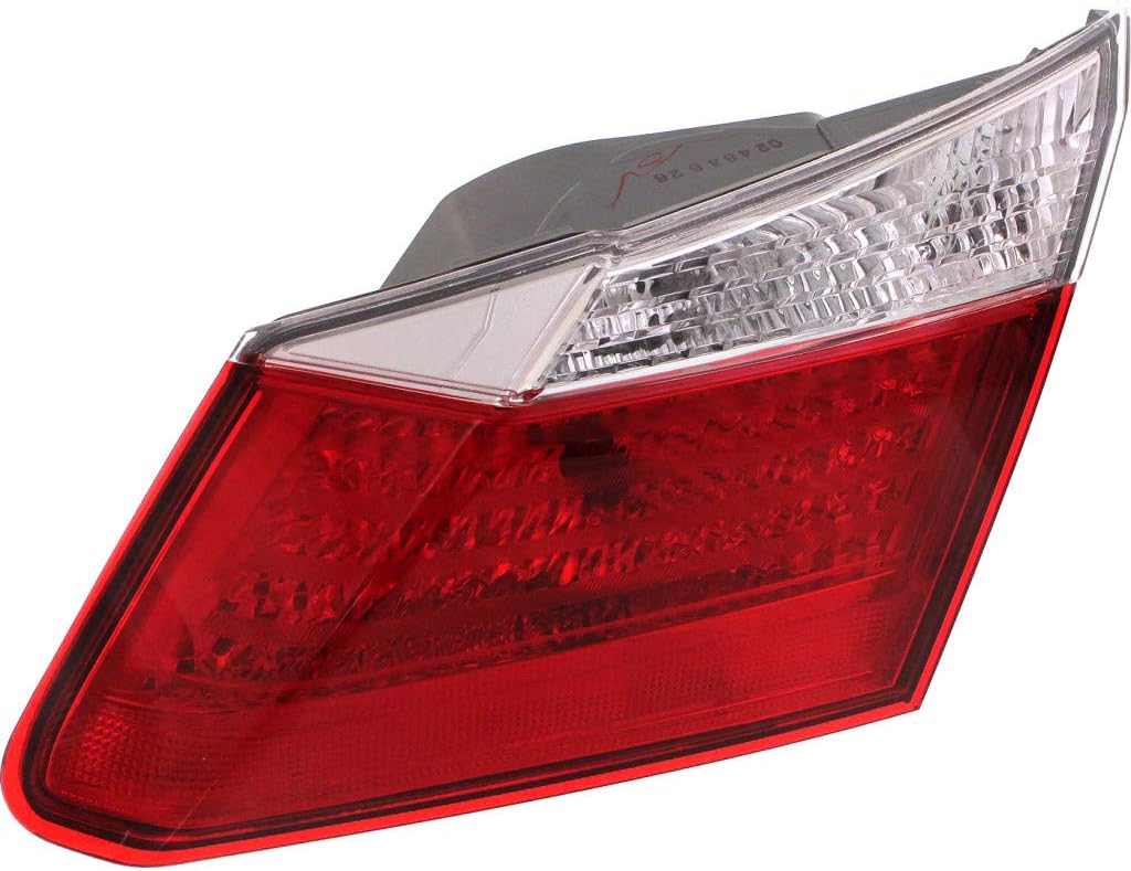 For Honda Accord Tail Light 2013 2014 2015 Passenger Side Rear Inner DOT Certified w/Bulbs Included For HO2803104 | 34150-T2A-A01