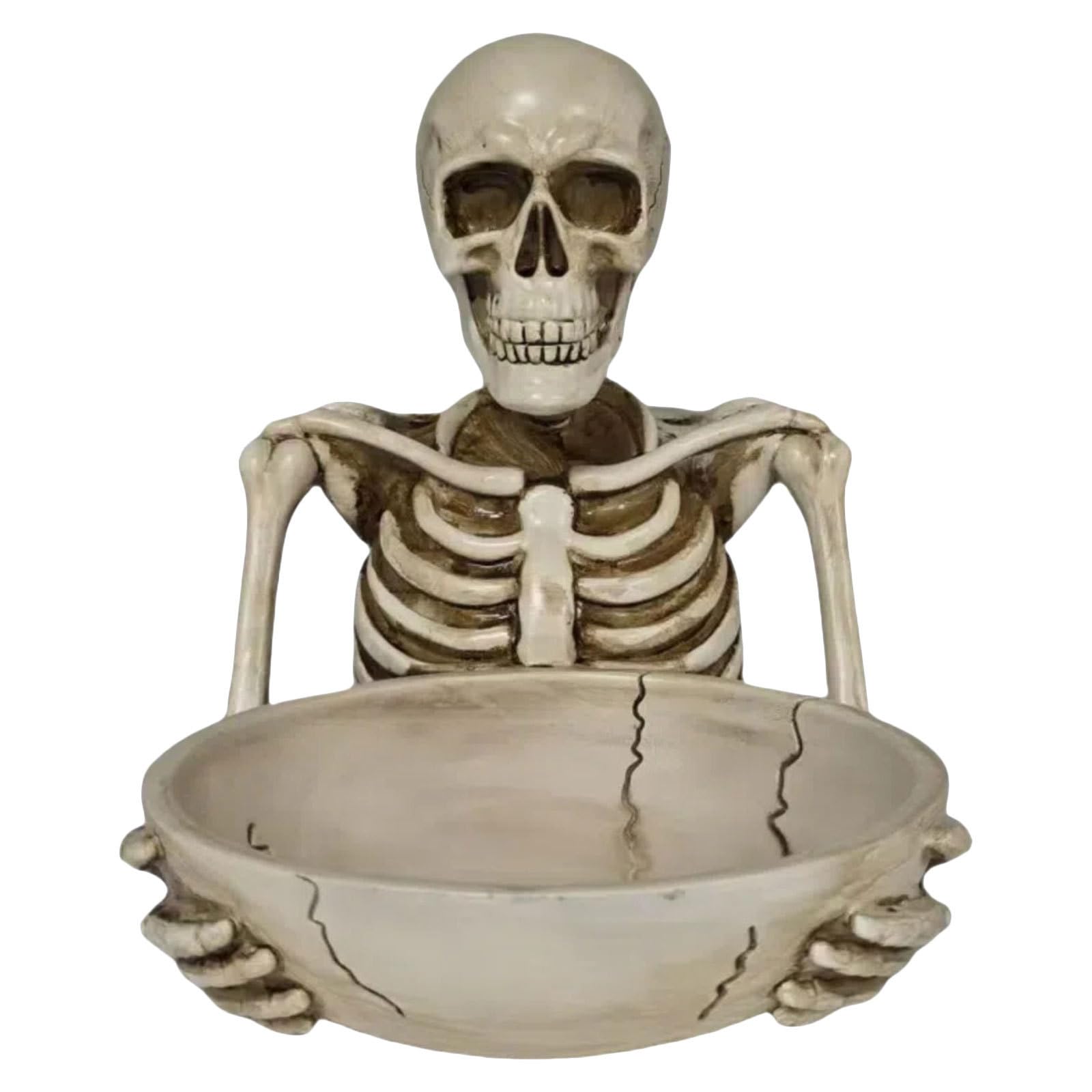 Resina Bandeja para Servir Forma de Calavera Halloween