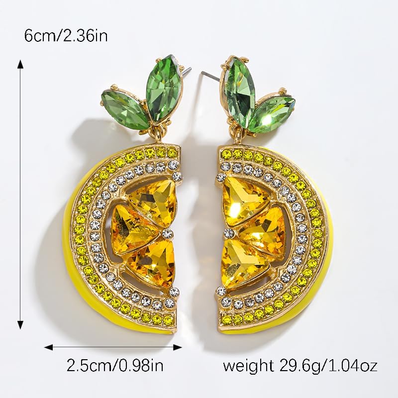 Adorable Fruit Dangle Earrings for Women, Multiple Summer Fruits Drop Earring for Tropical Novelty Jewelry Gifts - Image 5
