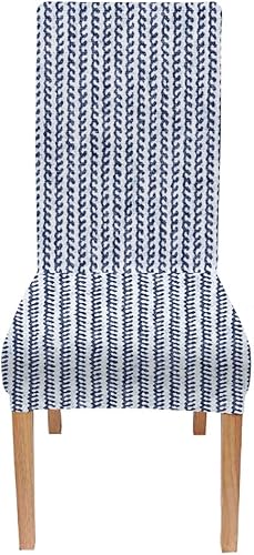 Miniatura 62 de TOMWISH Fundas para Sillas De Comedor 6, Fundas para sillas de comedor, pintura de arte abstracto, funda extraíble elástica de elastano para silla