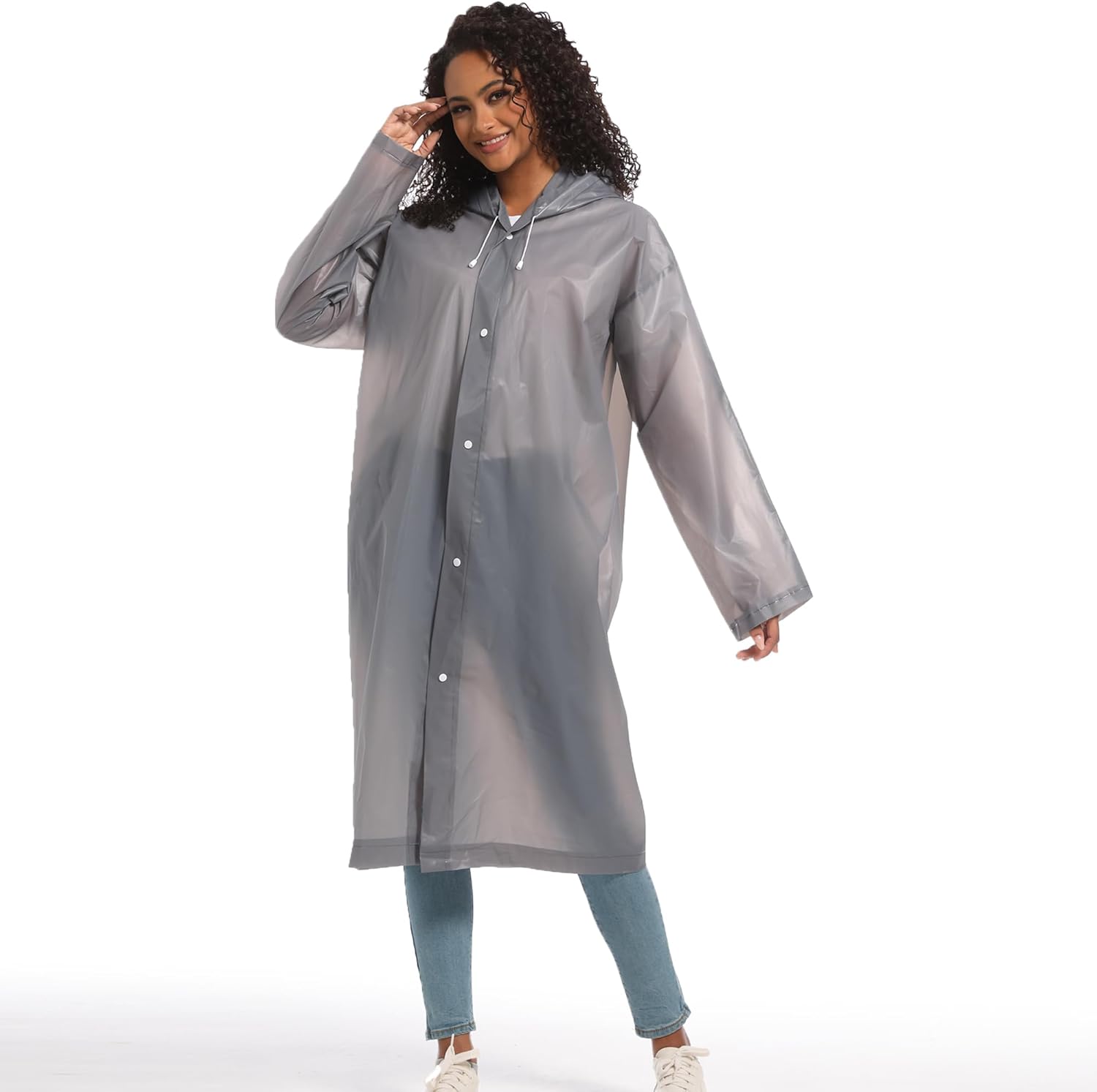 Rain Ponchos for Adults Raincoats (2 PACK)– Reusable Rain Jackets Emergency Rain Ponchos with Hooded - Image 6