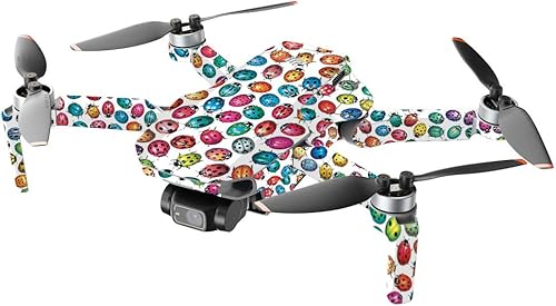 Miniatura 8 de MightySkins - Compatible con DJI Mini 2 Dron portátil  Splash of Color  Funda protectora de vinilo duradera y única  Fácil de aplicar, quitar y