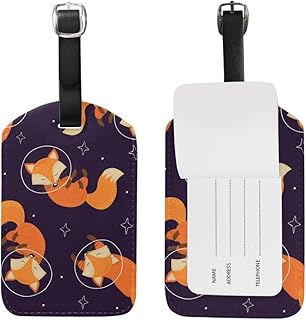BALII Space Fox Etichetta per bagagli valigia ID etichetta One Piece