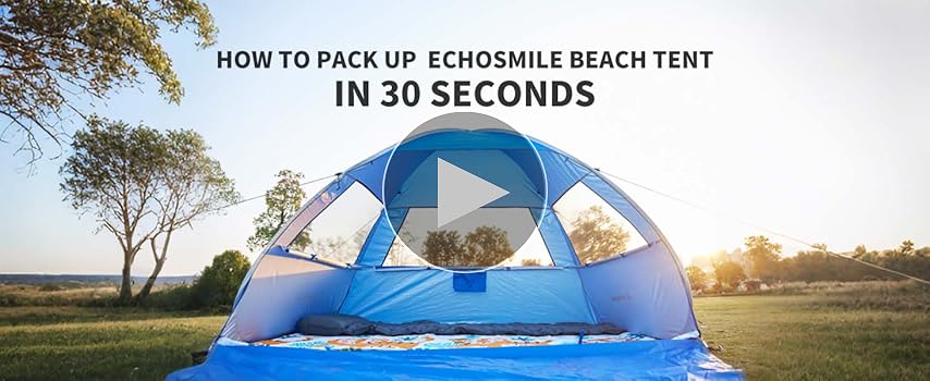 Amazon.com: Pop Up Beach Tent for 4 Person with UPF 50+