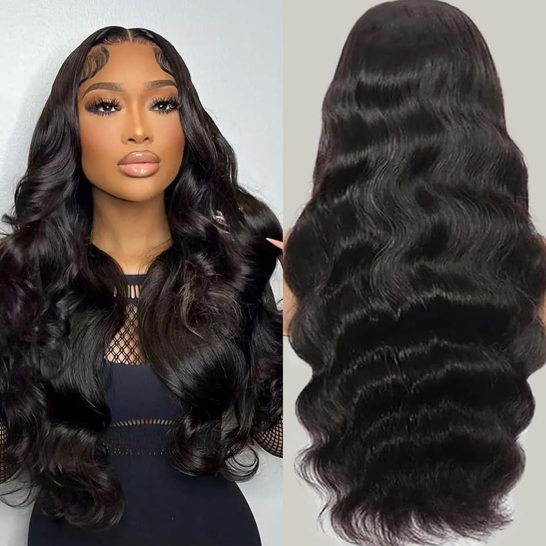 Amazon.com : IUPin 250 Density HD Body Wave Lace Front Wigs  display picture 1
