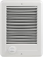 Vista 1 de Electric Wall Heater CSC151TW Complete Unit wiht Adjustable Thermostat, Wall Mounted Electric Heater for Indoor Use, Fast Heating, 5120 BTU, 120