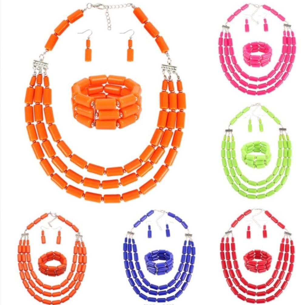 Collana di Perle Accessori di Abbigliamento Collana lunga di perle Collana di perle grosse Set di gioielli da donna Accessori da sposa Gioielli per le Donne