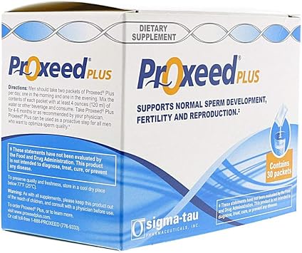 Proxeed Plus Male Fertility Supplement, Male Enhancing Supplement, Fertility Support, 150 Servings, 5 Boxes