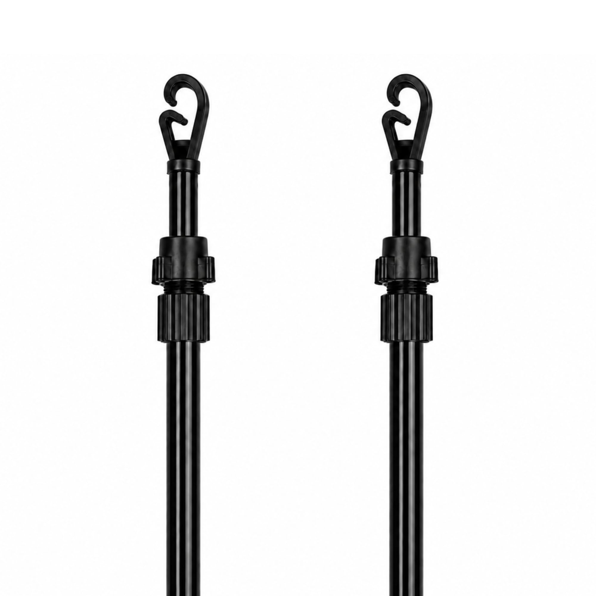 GBS 2 Pack 2.4m 8ft Telescopic Washing Line Prop, Heavy Duty Pole