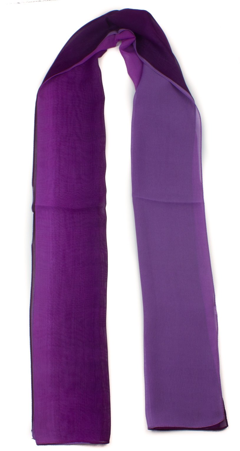 Mytorpendz Women's Purple Tone Mytoptrendz® -Two Tone Chiffon Lightweight Scarf