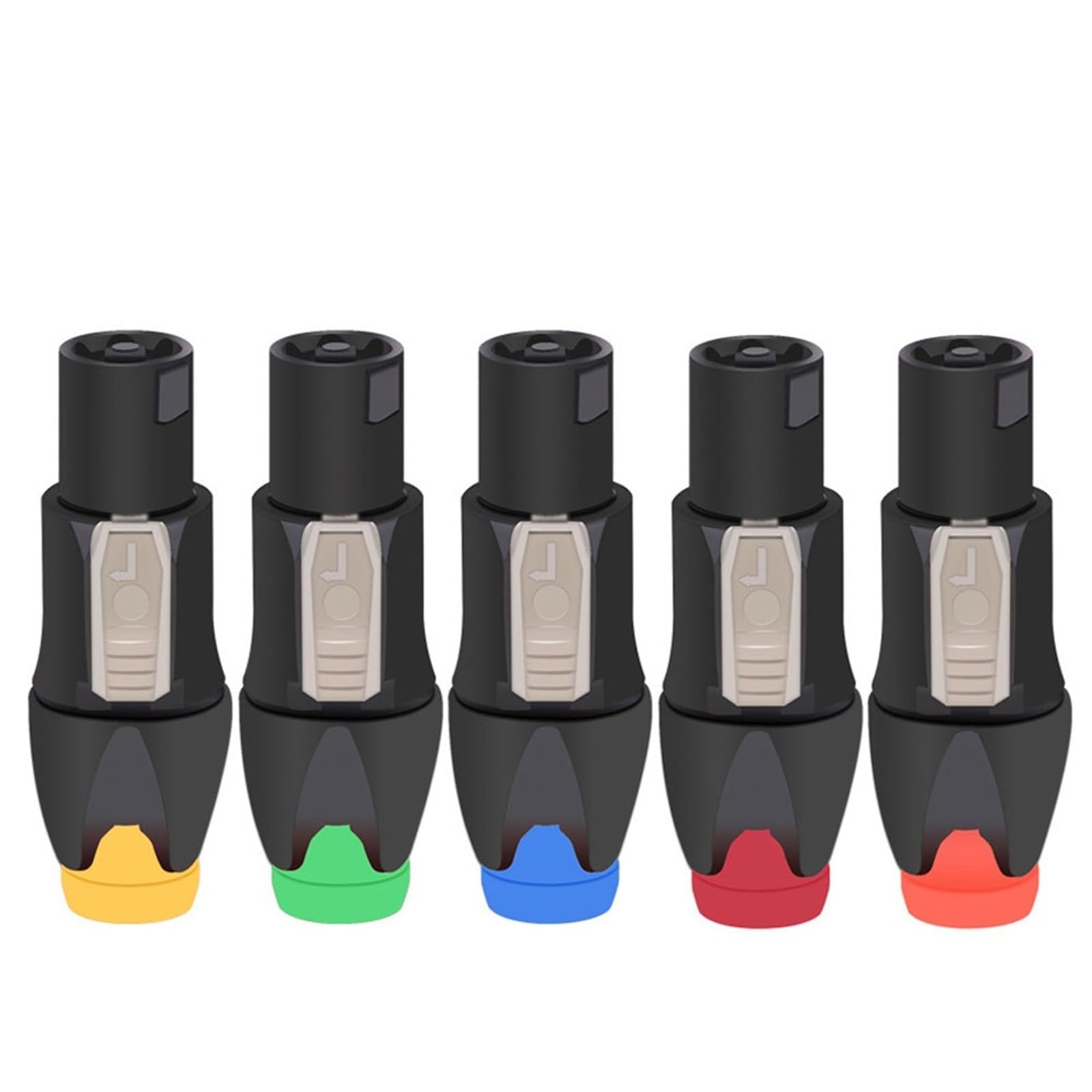 Conectores de 4 pines para evitar desconexiones accidentales en taladros y luces de potencia