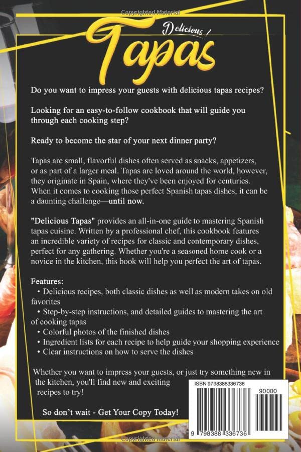 Vista 2 de Delicious Tapas Easy Step-by-Step Recipes for Fun and Flavorful Tapas Dishes