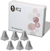 FCS Pack of 6 Click Sleeve for Siemens Signia, A&M, audibene, Audio Service, HearUSA, REXTON, TruHearing RIC and Instant Fit Click CICITC Hearing Instrument. Closed, Extra Small
