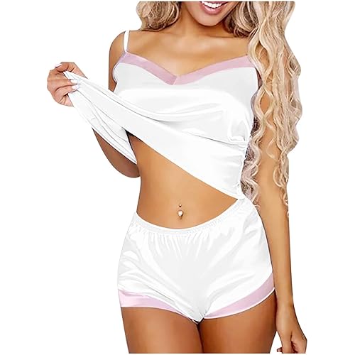Sexy-Lingerie Lace Silk Up Nightwear Women Pajamas Babydoll Set Sleepwear Satin Womens Costume Sexy Lingerie