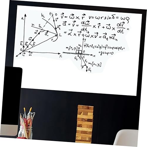 Miniatura 9 de Tofficu Pizarra blanca de escritorio para nevera, Pizarrones para niños, papel tapiz para oficina, pizarra blanca, graffiti, PVC, 3 uds