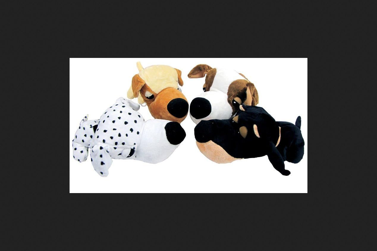 Fathedz Multicolored Beagle Dalmation Doberman and Golden Retriever Plush Dog Toy Large