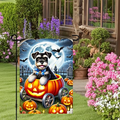 NHBTC Pumpkin Pile Dog Flag 12x18 Double Sided Fall Halloween Decor Gift - image 3