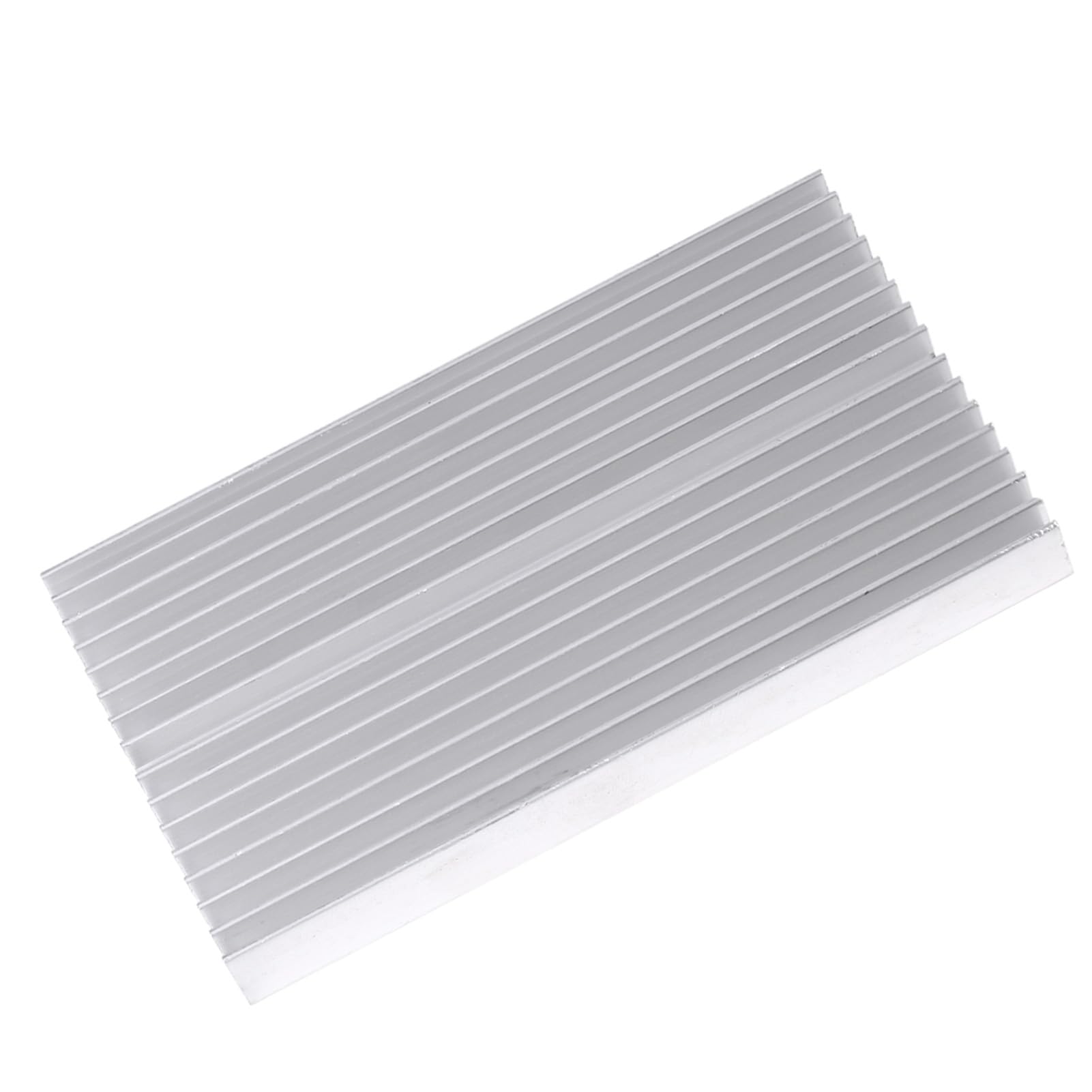 Aluminiowy radiator z aluminium w kształcie kratki – chłodnica Heatsink do tranzystora mocy IC LED jako komponent do odprowadzania ciepła 100 x 60 x 10 mm