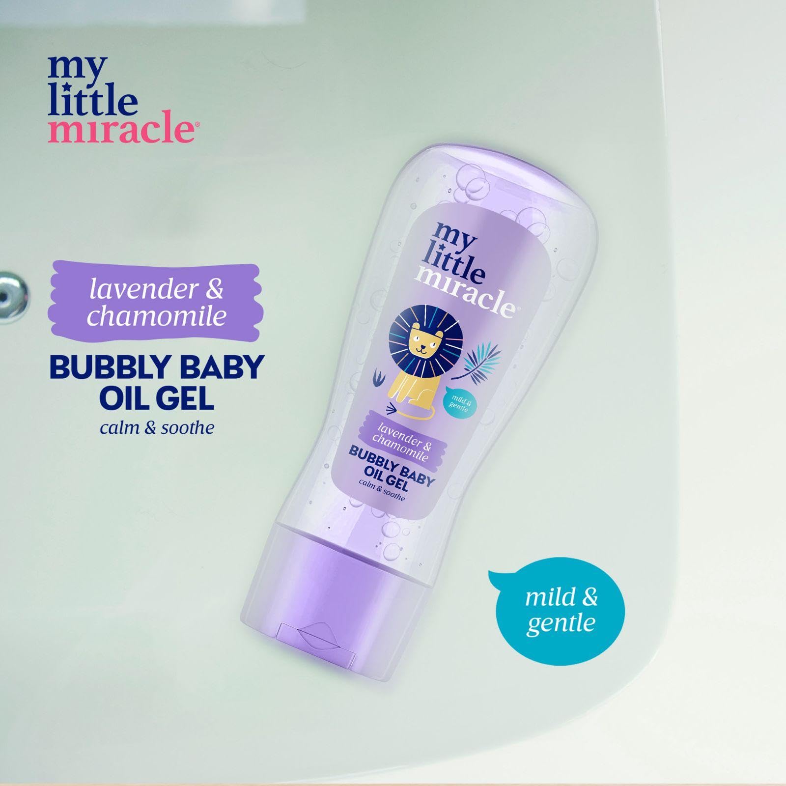 My Little Miracle Bubbly Baby Oil Gel Lavender & Chamomile Ideal for Baby Massage Calming & Soothing, Prevents Dryness 200ml - Image 3