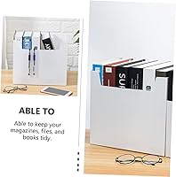 Vista 2 de STOBOK Caja organizadora de archivos colgante de plástico de 2 piezas con asas para oficina, hogar, escuela