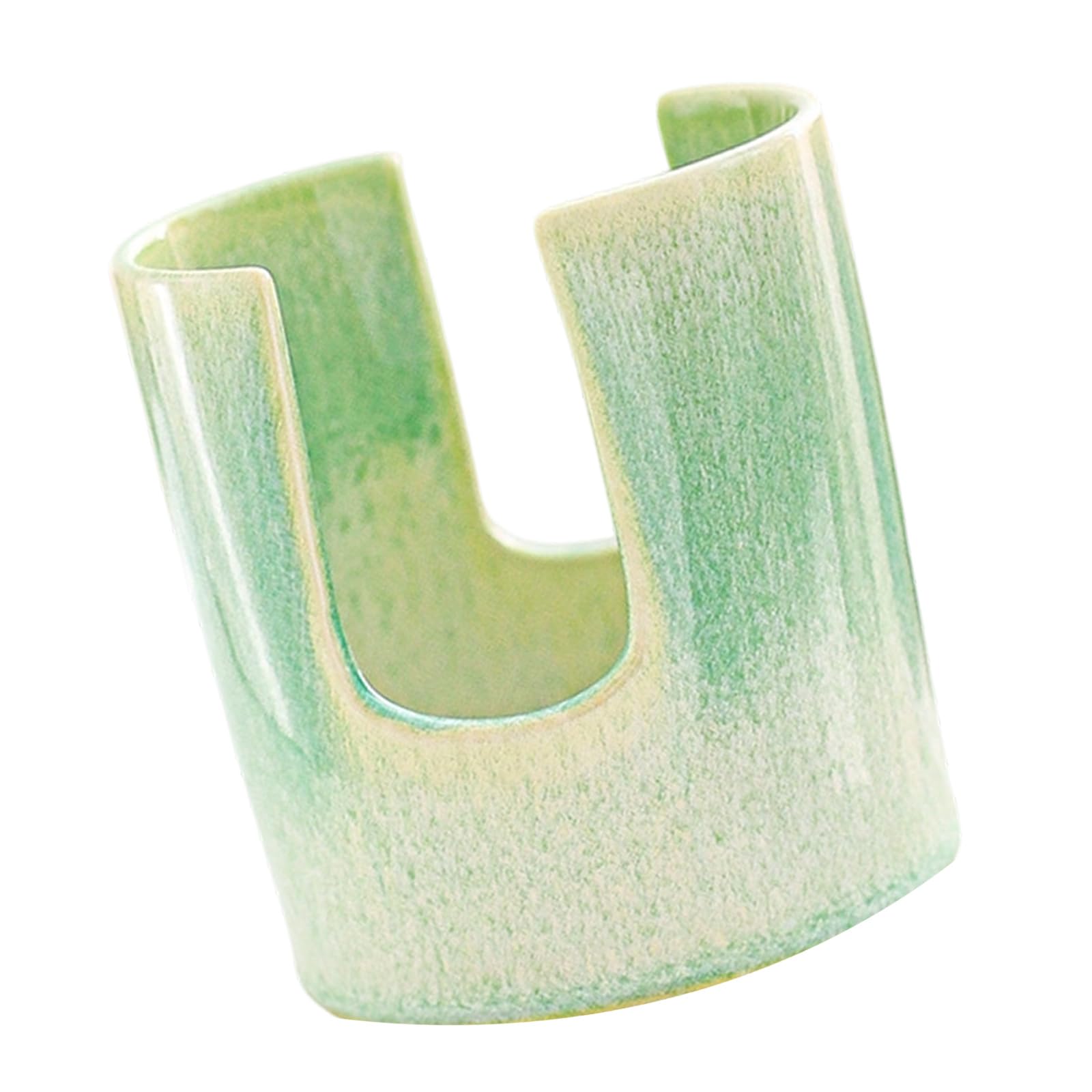 WAGHAVEN Sturdy Cylinder Shaped Ceramic Sponge Holders Organizer Sophisticated Accessory for Sink or Offices Desk Offices Desk Organizer