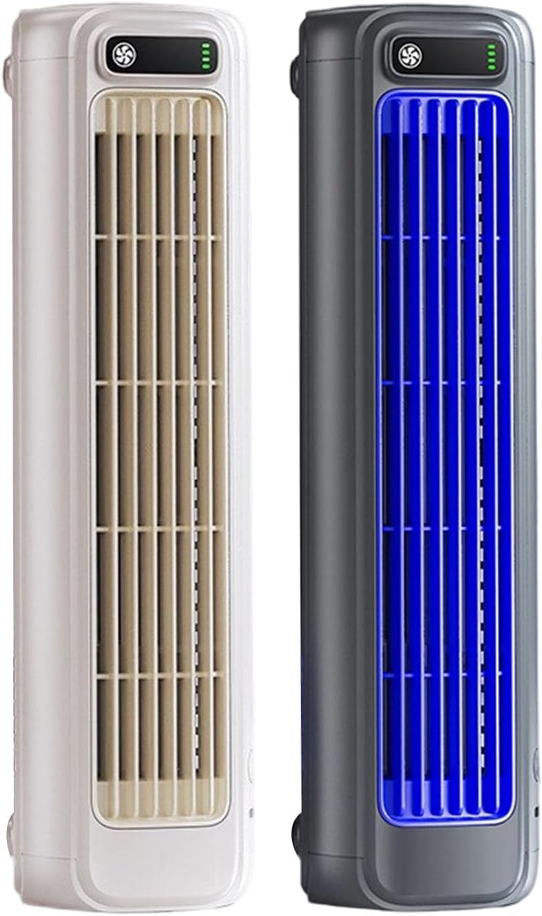 Rechargeable Tower Fan, Grey