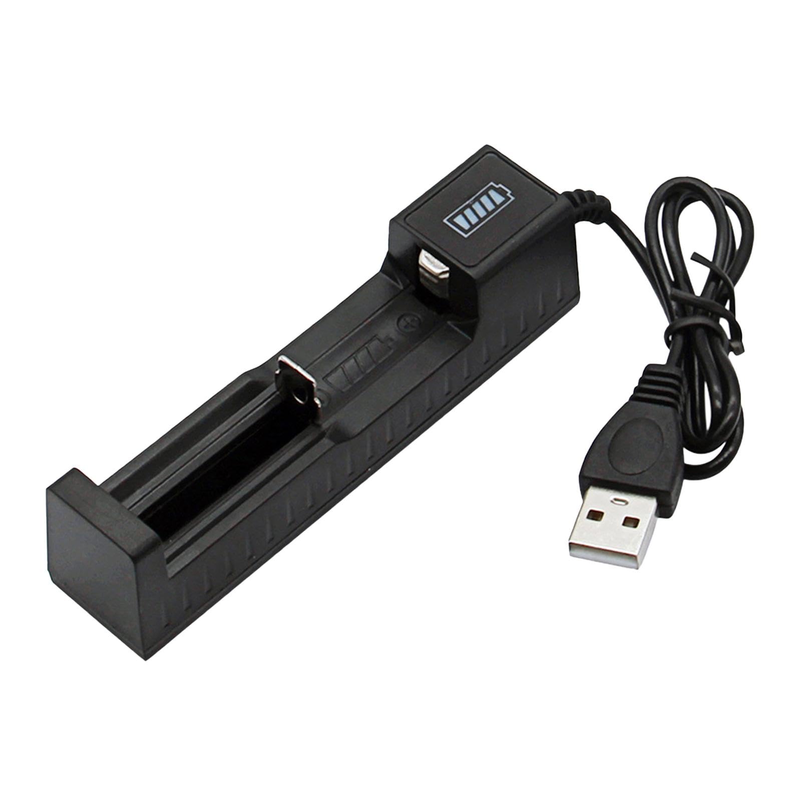 USB Smart Battery Charger with Indicator Charging Fast for 18500 18350 18650|Battery Chargers-image-42