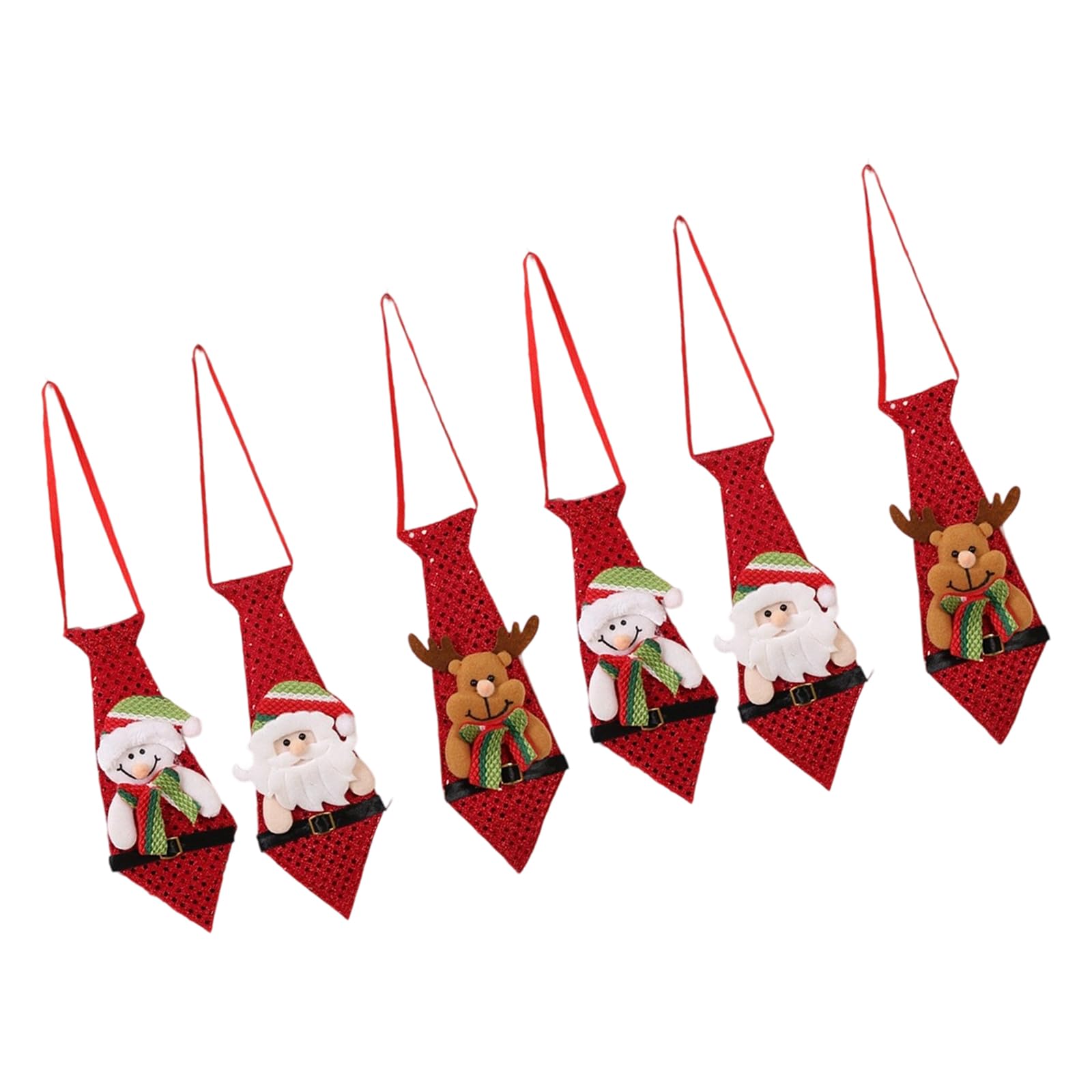 APGLSXY Multiple Character Santa Reindeers Snowmans Hanging Ornaments Holiday Decoration for Indoor Use Creative Holiday Tie Decorations