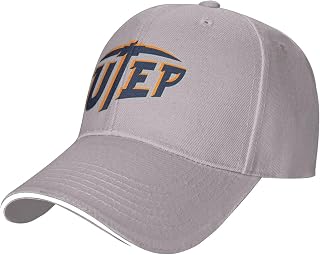 UTEP Miners Sandwich Cap Unisex Classic Baseball Capunisex Adjustable Casquette Dad Hat