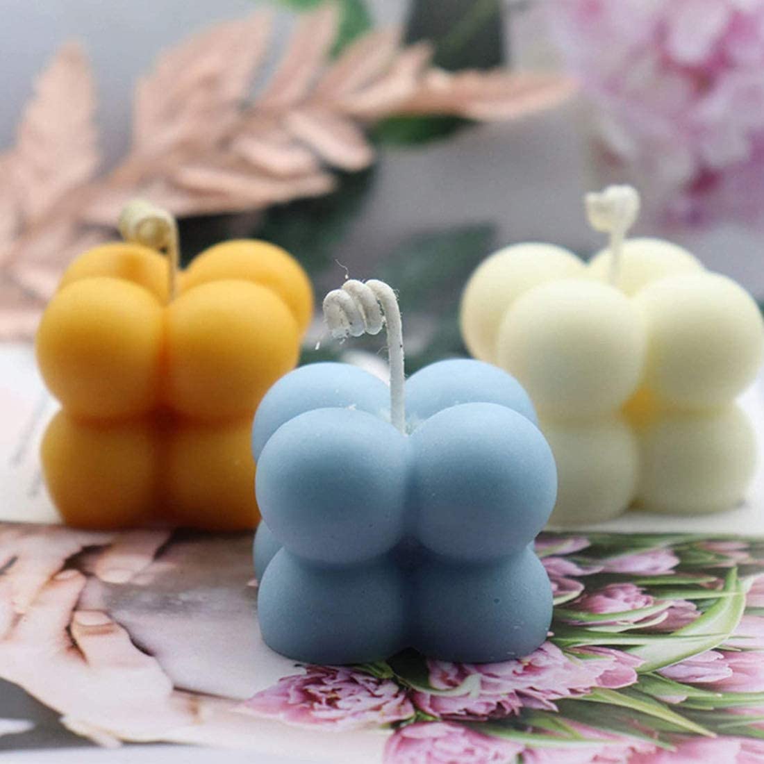 Stampo Silicone Per Candele A Bolle 3D - 15 Fori Per Creare Candele Artigianali, Cioccolatini E Saponi Fai Da Te - Foto 4