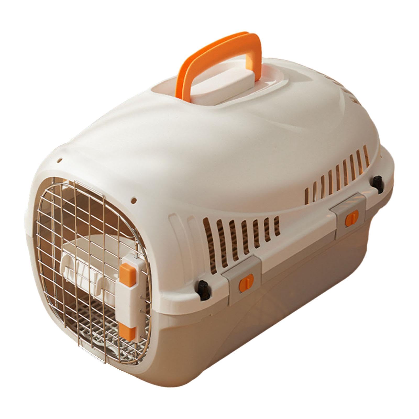 Transportín Rígido Transpirable para Perros Y Gatos, Ideal para Viajes Y Excursiones, Estilo a