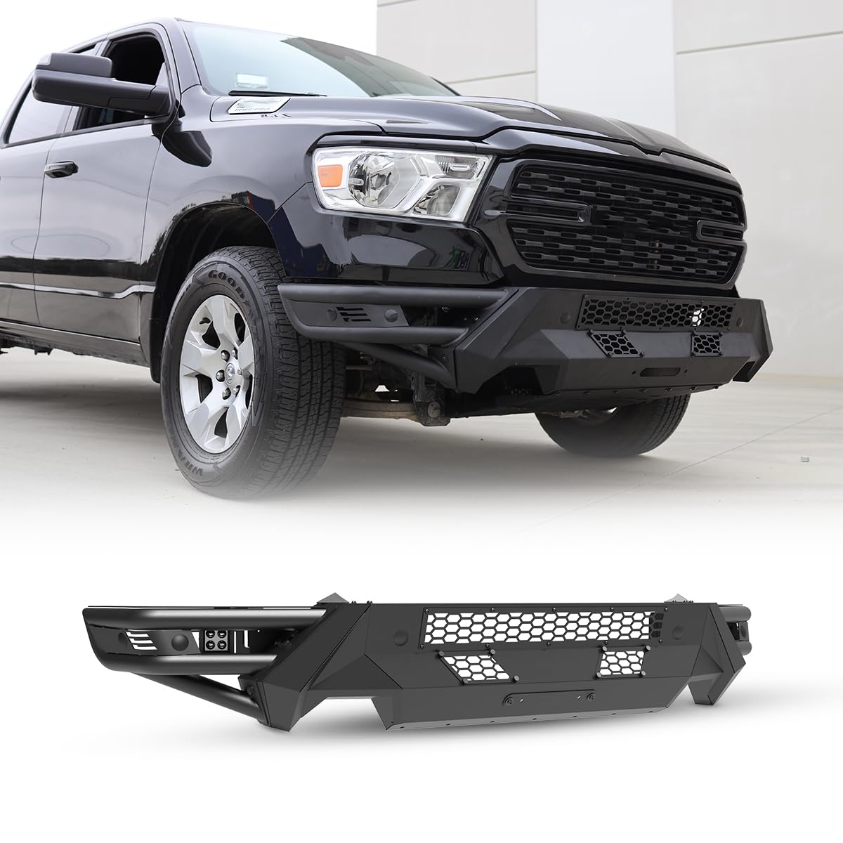 Front Bumper Compatible with Dodge Ram - 2020 ram 1500 front bumper with sensors
