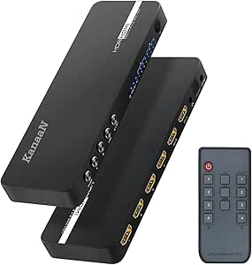 【未使用】KanaaN HDMI 2.0スプリッター 4入力2出力音声分離器 KanaaN HDMI 2.0スプリッター 4入力2出力音声分離器HDMI 分配器