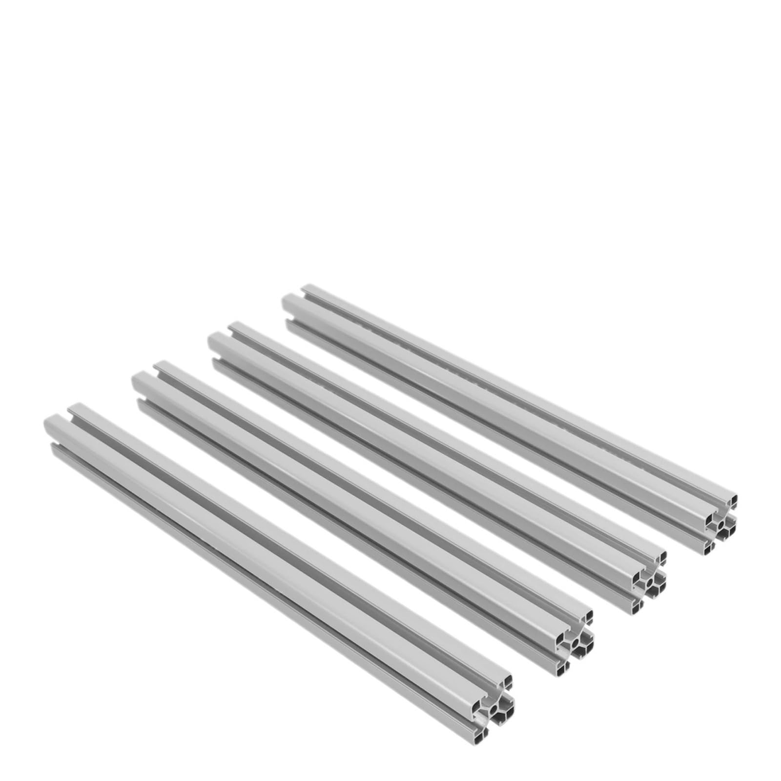 GTPBAO 4 pezzi da 500 mm 19,38" di lunghezza 4040 profilo in alluminio anodizzato con scanalatura a T for telaio portapacchi fai da te for mobili Binario estruso