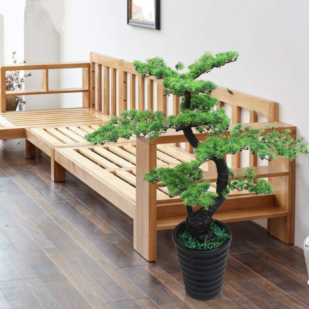 Amazon.de: OPYTR Kunstpflanzen 90 cm Knstliche Willkommen Kiefer Bonsai  Ohne Topf Wohnzimmer Knstliche Baumpflanze Topfpflanze Geflschten Baum  Geflschte Pflanzen Knstlich