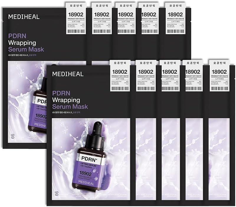 MEDIHEAL Máscara facial de sérum PDRN, 10 unidades