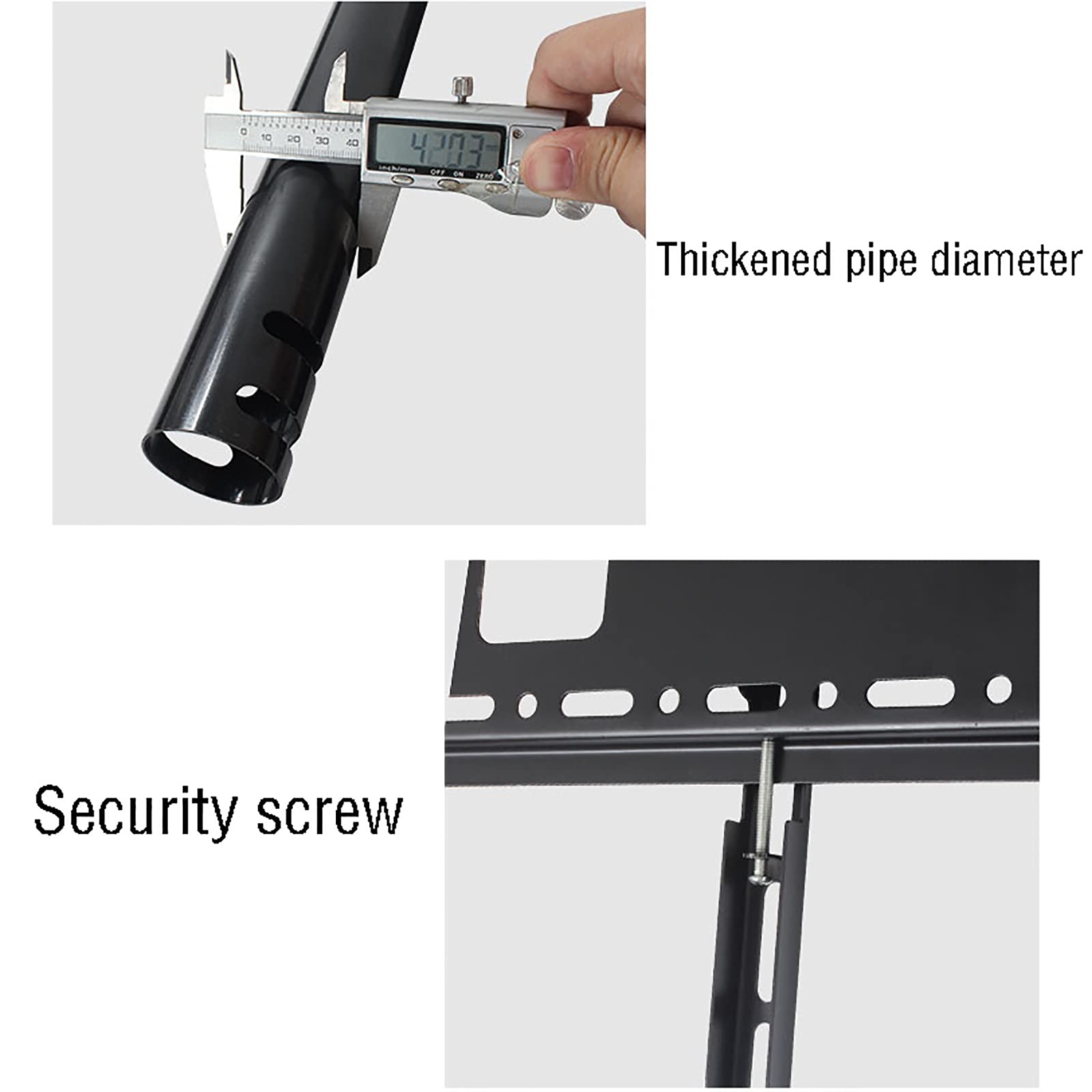 Supporto da soffitto per TV LCD a schermo piatto da 37-65 pollici, supporta fino a 39,9 kg, compatibile con staffa VESA 600 x 400 mm