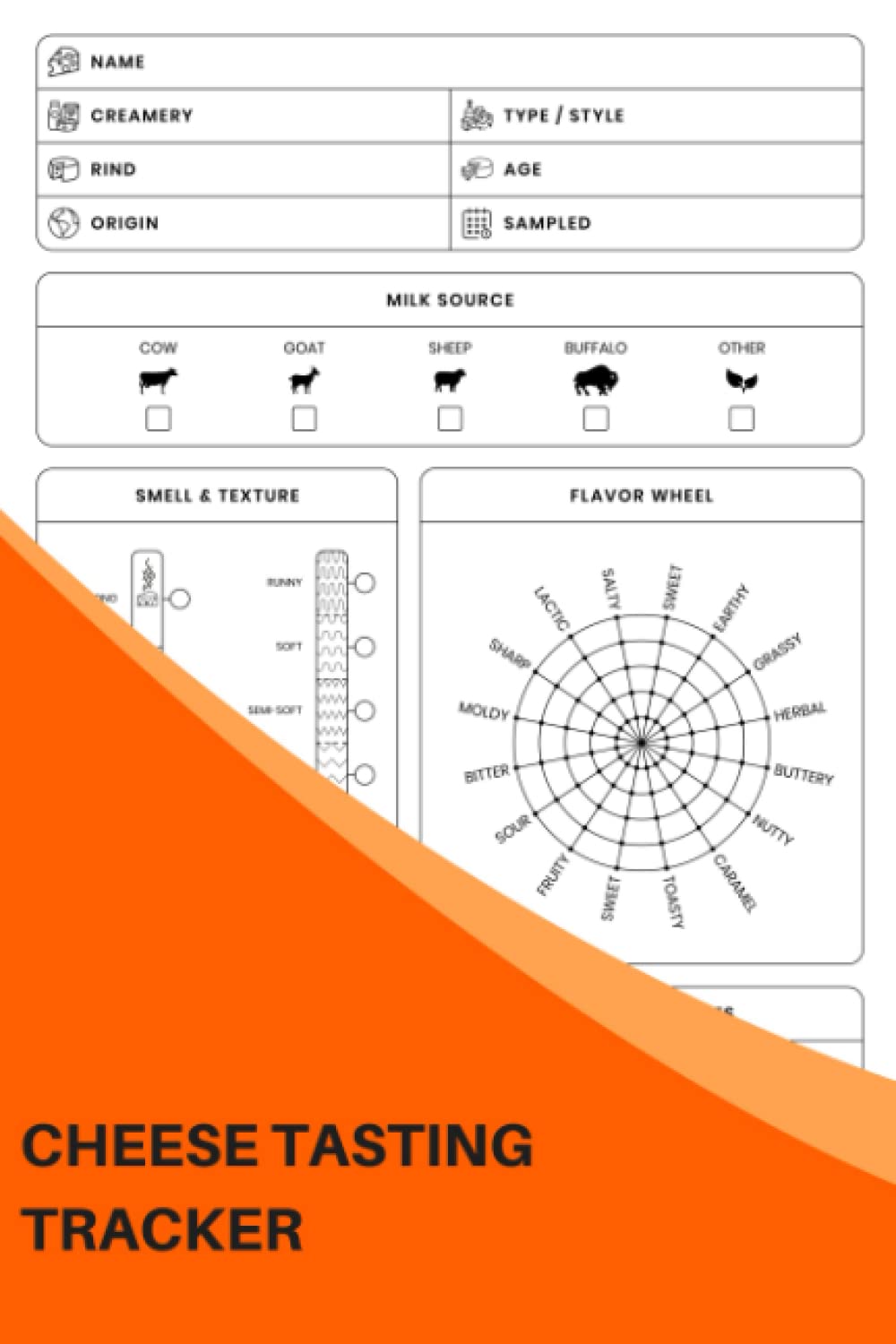 Cheese Tasting Tracker: The Ultimate Cheese Tasting Journal For Beginners - Keep Track Of The Cheeses You Have Tasted