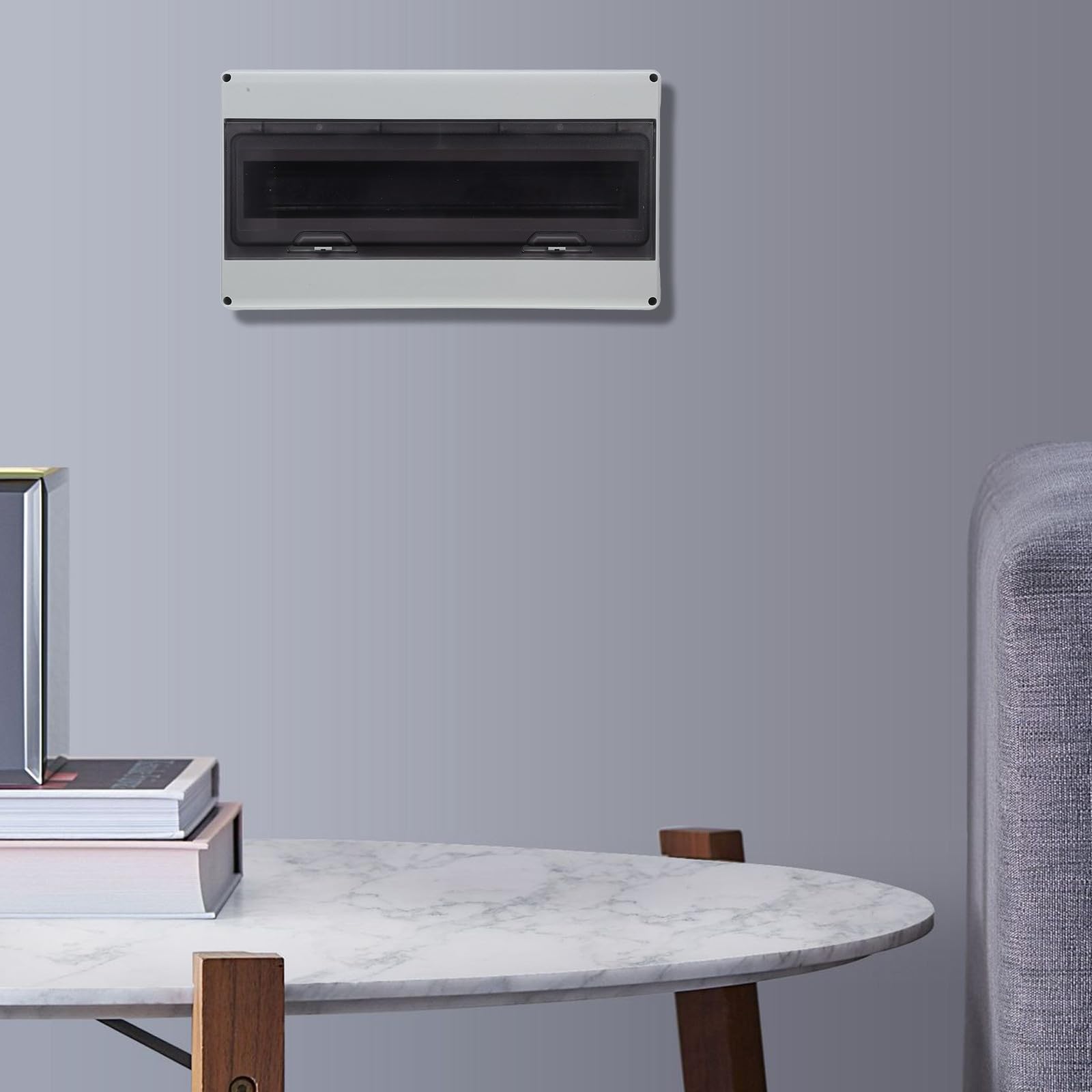 Caja de Distribución Eléctrica Cubierta Transparente de 18 Vías
