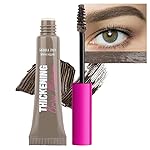 Tinted Thickening Brow Mascara,Brow Fast Sculpt,Waterproof, Transfer-proof, Brush to Fill in Eyebrows and Cover Gray Hairs - Cruelty Free - Light Medium Brown (1pc 02 Cool Blonde)