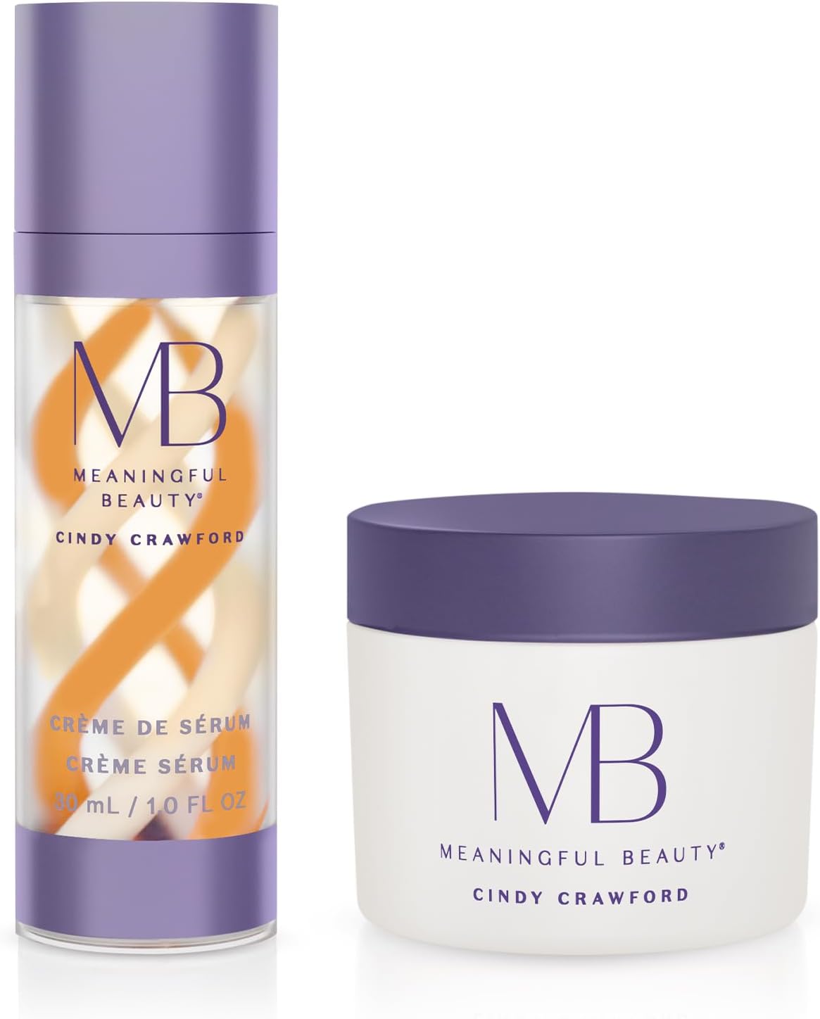 Meaningful Beauty by Cindy Crawford – Rejuvenating Night Antioxidant Protection Bundle – Crème de Serum – Anti-Aging Night Crème – MT.2061